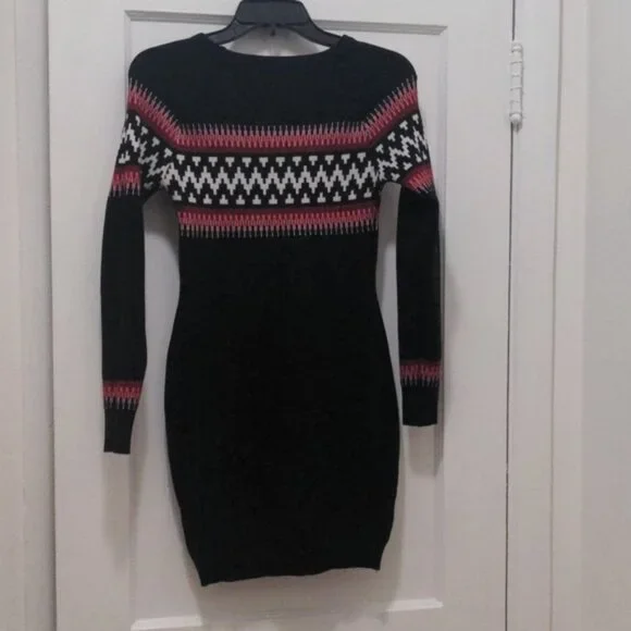 Shein Black Sweater Dress Size Small - Picture 2 of 5